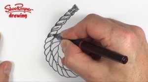 How to draw coiled rope - clock face #6