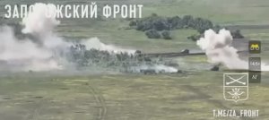 Полная версия боя !! И один в поле воин!  !! Российский танк остановил целую колонну техники ВСУ !