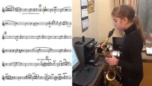 В 11 лет играть мастерски на саксофоне - это по нашему!!! (Давликанова Ксения)