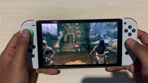 The elder scroll V Skyrim Nintendo Switch Oled Handheld Gameplay