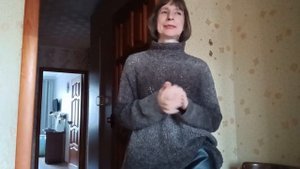 Джемпер на весну.Свитер из букле.#с_вязанием_обо_всем #вязание_спицами