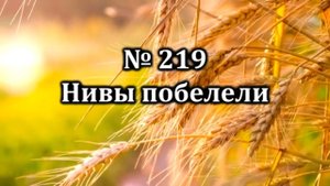 Нивы побелели | Источник хвалы № 219 | Караоке плюс | Христианские песни | Гимны надежды