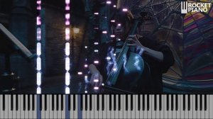 Wednesday Plays The Cello - Paint it Black (Rolling Stones)- Easy and Slow Piano tutorial - Beginne
