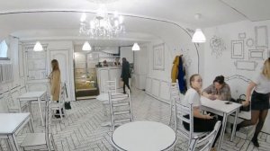 Чёрно белое кафе в Питере