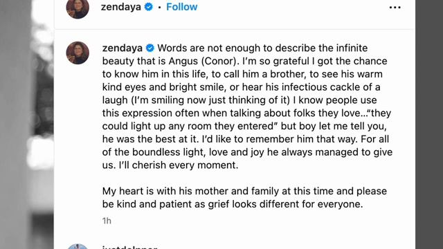 Zendaya Reacts to Angus Cloud Passing Away | HeartBreaking смотреть онлайн