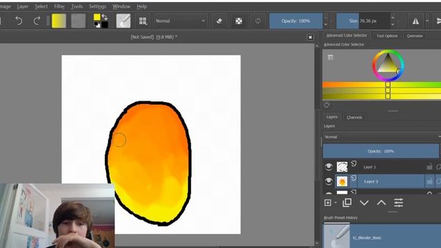 Krita Drawing Tutorial for Beginners-Part 2 смотреть онлайн