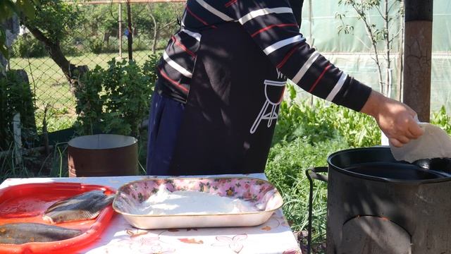 Жареная камбала в томате