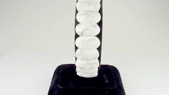 Браслет из камня Кахолонг (огранка овал) смотреть онлайн