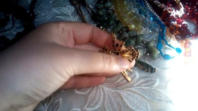Чешская винтажная бижутерия бусы