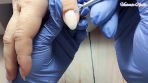 ?Маникюр на клиенте-слайдеры на ВЕСЬ НОГОТЬ|Убираем БОЛЬШИЕ ОТСЛОЙКИ|Укрепление гелем|Ремонт ногтя