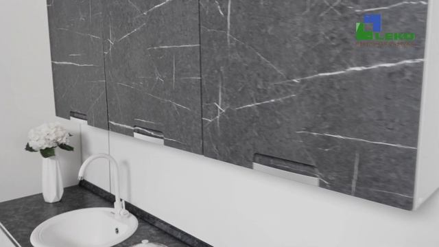 Кухни Leko "Авенза" в цветах Бьянко/Неро смотреть онлайн