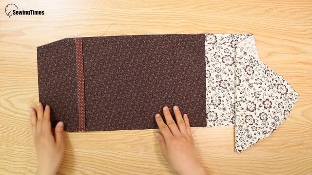 DIY EASY BOOK COVER | How To Make A Book Sleeve Of Any Sizes [sewingtimes]