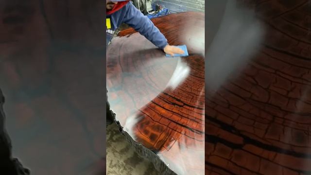 Заливка смолой стол с эпоксидной смолой. Slab Wood Woodepoxy epoxy слэбы каповый карагач