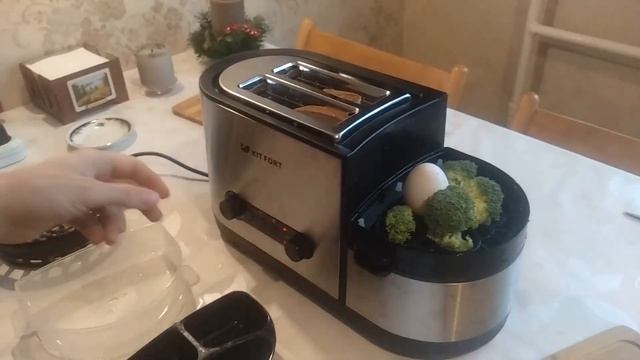 Обзор тостера-пароварки Kitfort KT-2012. Готовлю обед за 15 мин. смотреть онлайн