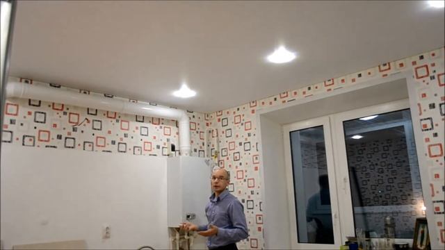 Мастер ЗОНТ. Кострома. Расположение освещения на кухне. Натяжные потолки.