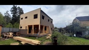 каркасный дом 10х9 в стиле Minekraft (часть вторая)