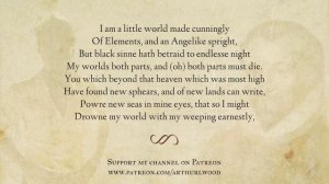 Holy Sonnet 5 by John Donne - Read by Arthur L Wood