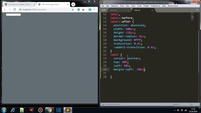 Pure CSS Hamburger Menu - In 5 minutes.