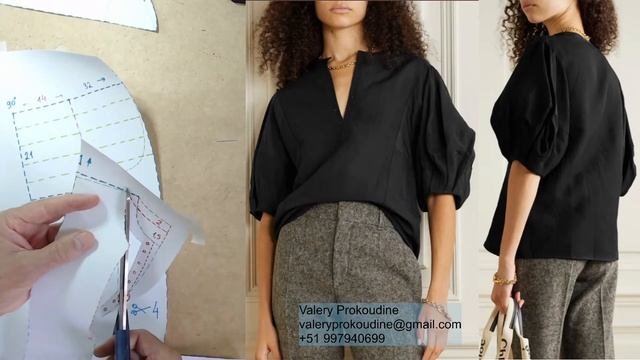 моделируем блузку Modelado De Blusa #курсыкройкиишитья  #валерийпрокудиншитьё #diseñodemoda #moda