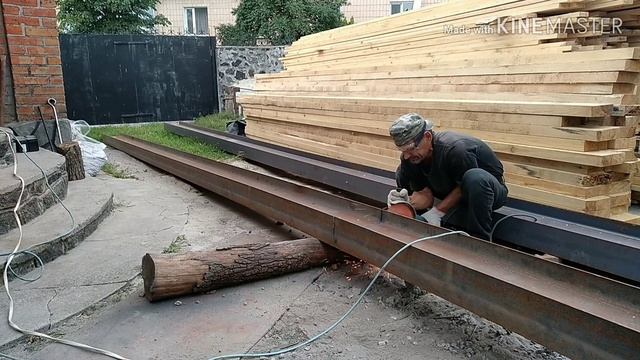 Как разрезать двутавровую балку без газового резака и без травм смотреть онлайн