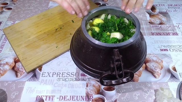 Говядина в афганском казане с овощами.