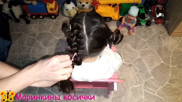? Очень простая и необычная прическа для девочки ? "Бабочки" ?| Какую прическу сделать в школу?