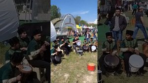 Хыдырлез Бахчисарай 2019 Парни играют на барабанах