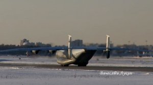 Ан-22А "Антей" RF-09328 запуск, руление, взлёт