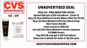 CVS UNADVERTISED DEALS (1/3 - 1/9) |. MUST WATCH IMPORTANT UPDATE!