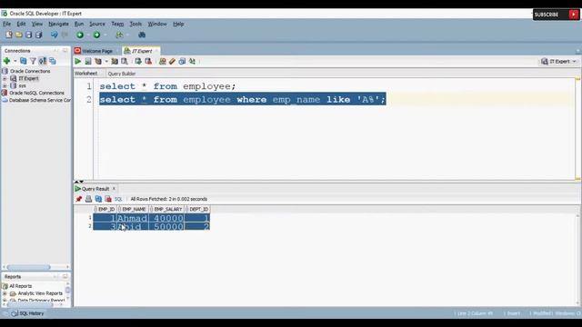 19. Like Operator in Oracle PL/SQL смотреть онлайн