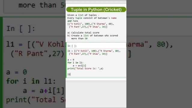 tuple in python calculate score and grade | Python Tuple