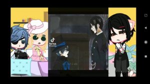 Реакция "Темный дворецкий" на тт Black butler react to tt _Gacha club_