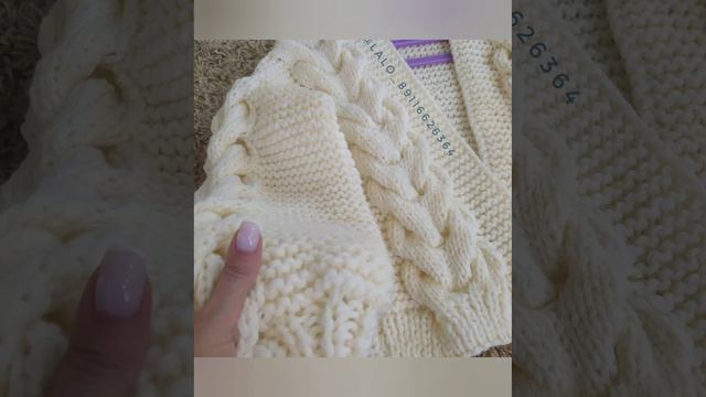 В НАЛИЧИИ 6500 руб по скидке!МОЛОЧНЫЙ вязаный кардиган! верхняя одежда!шерсть (+79116626364 watsapp)