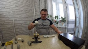 Стойка за 8$ для освещения из ПВХ труб своими руками!