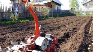 Испытание грунтозацепов для мотокультиватора.