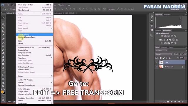 PHOTOSHOP: How to aDD Realistic TaTToo To YouR iMagE 2016 смотреть онлайн