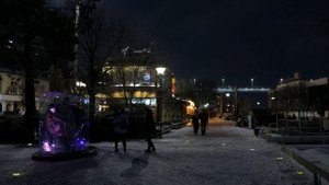 Набережная правый берег Дона зимой.