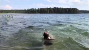 Vlog: купались на озере.