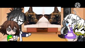 Undertale react to joke/Реакция андертейл на прикол/GachaClub/Rus|Eng