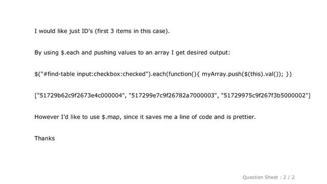 jQuery : jQuery get values of checked checkboxes into array смотреть онлайн
