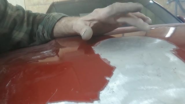 ремонт алюминиевого капота Range Rover часть 2(4) смотреть онлайн