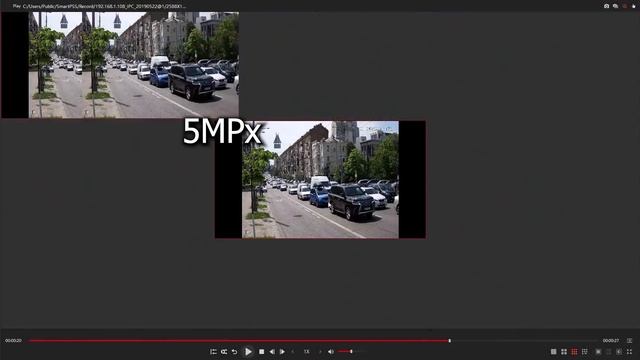 Сравнение изображения камер 4 и 5 мегапикселя