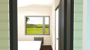 Каркасно-модульный дом 3D проект - KEMI 45м2