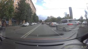 Срабатывание системы предотвращения столкновений на пешехода