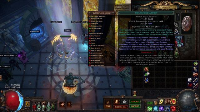 Arakaali's Fang Necromancer, Min Maxing the Build 45 Divines Investment Part 2 [POE Sanctum 3.20] смотреть онлайн