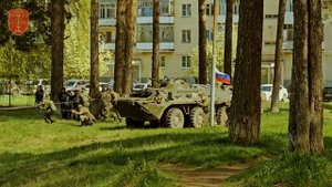 реконструкция нападения на блок пост в мятежном районе #ПЧВ #9мая2024