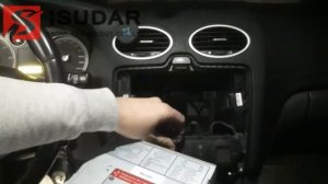 Installation video of ISUDAR car radio in Ford Focus