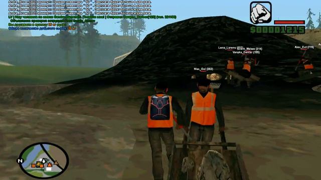 GTA Samp #1 Старт и работа на шахте смотреть онлайн