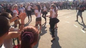 Девчонки из модельного агенства играют в стритбол. Пенза. ч.2