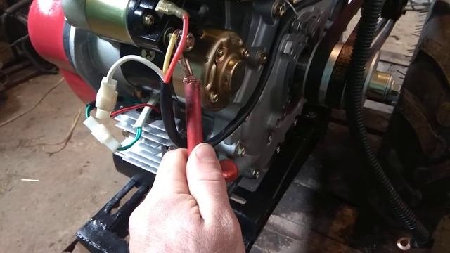Тяжёлый дизельный мотоблок.